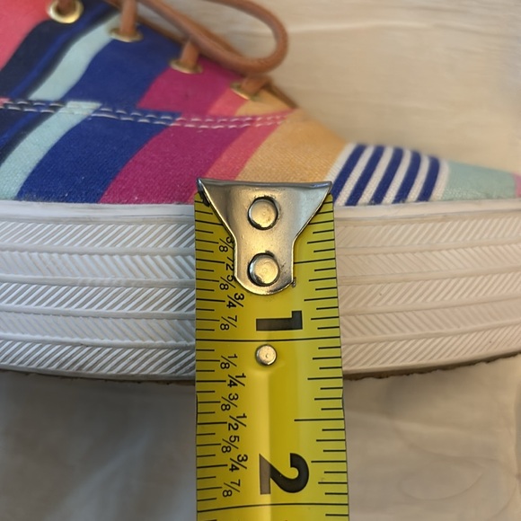 Keds X Sunny Life Striped Canvas Sneakers Multicolor Size 7 Platform Sole - Picture 11 of 12